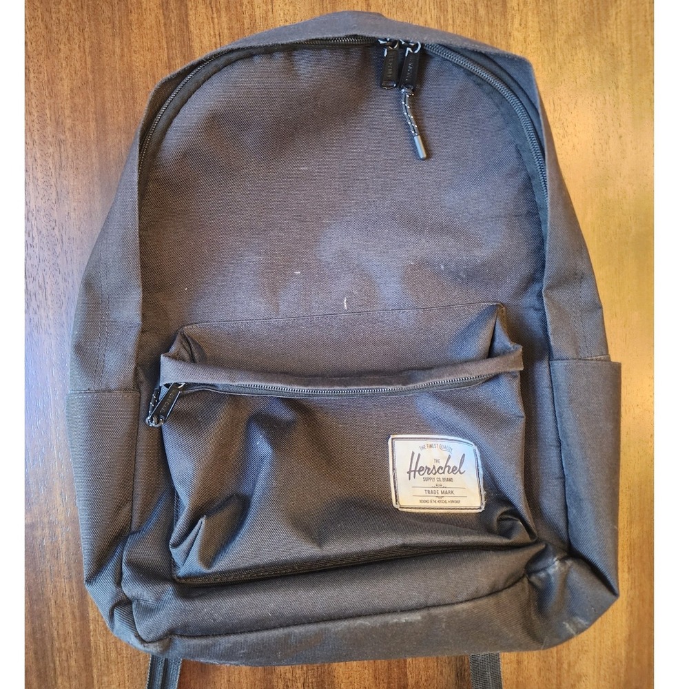 Herschel Supply Co Heritage Backpack Blk Canvas School Travel Bag Y2K GORPCORE